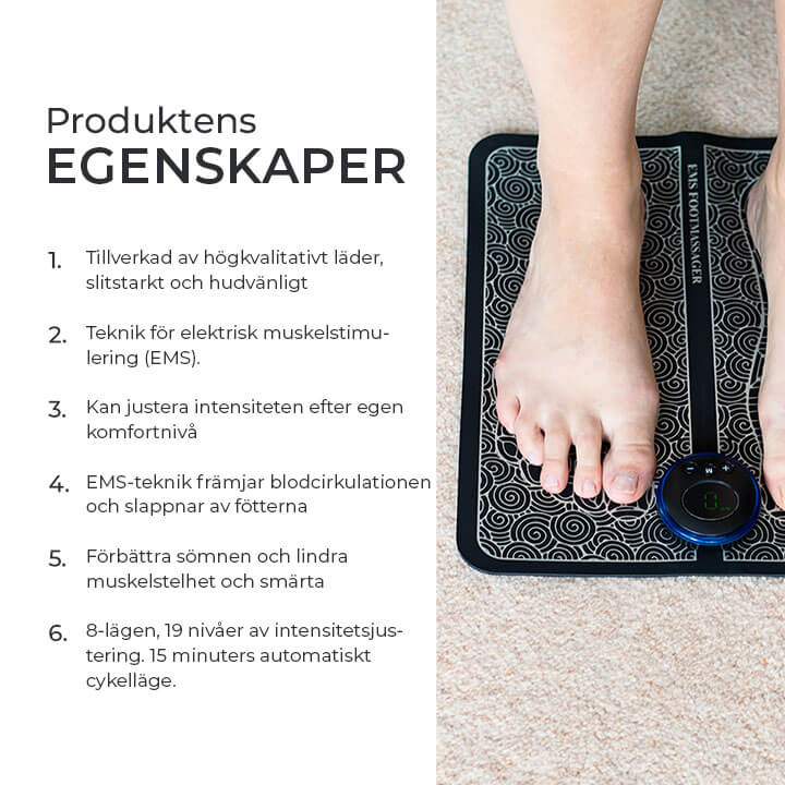 EMS elektrisk fotmassage